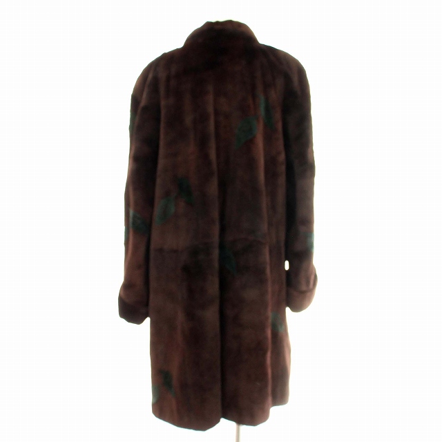 ◇SAGA MINK サガミンク シェアードミンクコート フリーサイズ◇ brown