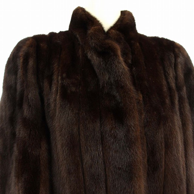 中古】エンバ EMBA ブラックグラマ BLACKGLAMA 毛皮コート ミンク