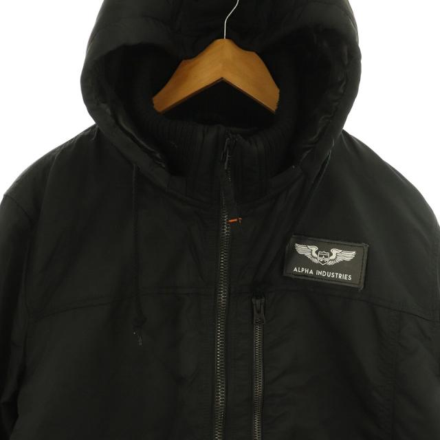 中古】アルファ ALPHA フライトジャケット 中綿 ナイロン ジップアップ  