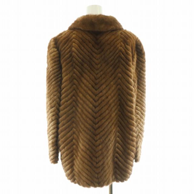 【中古】パルティーナ Partina ファーコート 毛皮コート ミンク ハーフ 11 L 茶 ブラウン 中古】パルティーナ Partina ファーコート 毛皮コート ミンク ハーフ