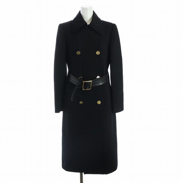 ドルチェアンドガッバーナ チェスターコート ダブル カシミヤ ネイビー