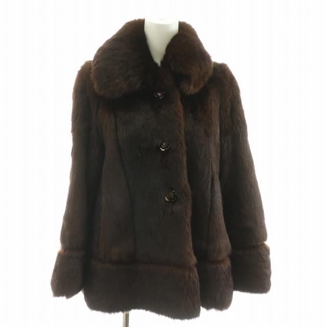 ミンク編みこみケープストール(M9930)