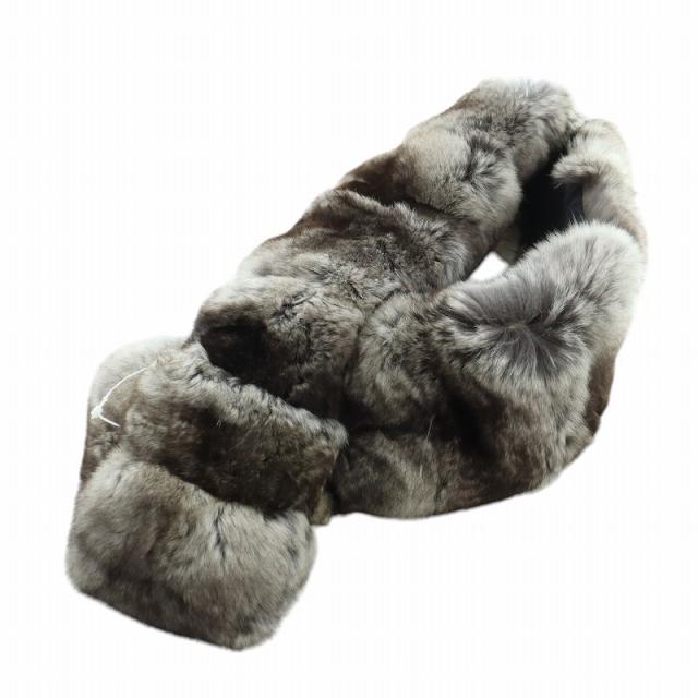 毛皮　ショール　チンチラ チンチラ 毛皮ショール 未使用タグ付き