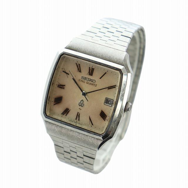 KING SEIKO セイコー キングクォーツ 中古ジャンク 現状品 シルバー