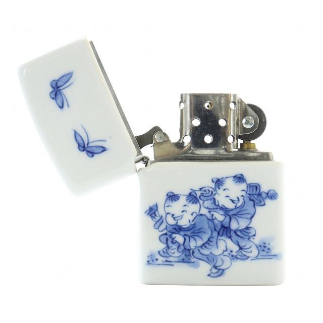 ZIPPO - ジッポー ZIPPO 火花未確認 九州 平戸藩窯 三川内焼 オイルライター 陶磁 ZIPPO - ジッポー ZIPPO 火花未確認 九州 平戸藩窯 三川内焼