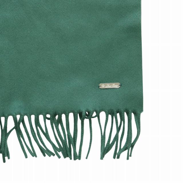 中古】ロロピアーナ Loro Piana カシミヤ100％ マフラー ロゴプレート