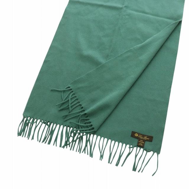 中古】ロロピアーナ Loro Piana カシミヤ100％ マフラー ロゴプレート