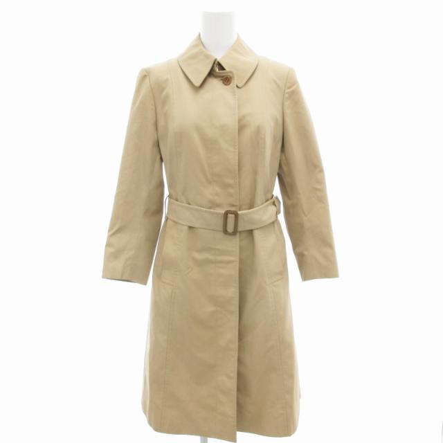 【中古】バーバリーズ Burberrys 小文字タグ 60-70s ヴィンテージ ステンカラー コート ロング 裏チェック柄 ベージュ