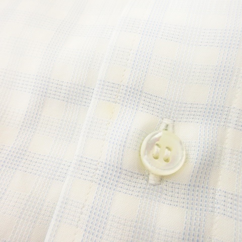 ブリオーニ Brioni 長袖シャツ サイズL 白 メンズ トップス