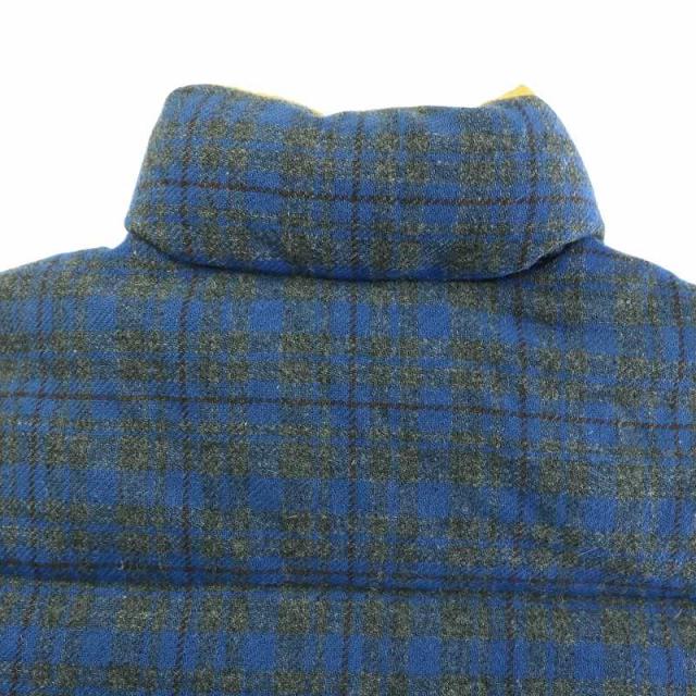 【中古】モンクレールジュンヤワタナベマン コムデギャルソン ダウンジャケット ツイード ウール M 青 黄 WP-J079 中古】モンクレールジュンヤワタナベマン コムデギャルソン ダウン