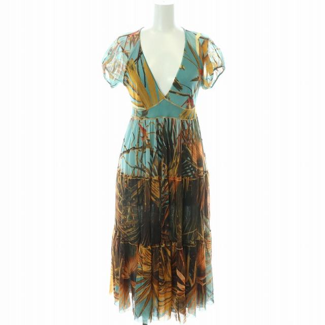 Gaultier ☆ ゴルチェ ☆ フラワープリント チュールネット ワンピース