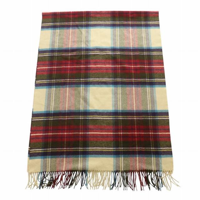 中古】ジョンストンズオブエルガン ストール マフラー チェック