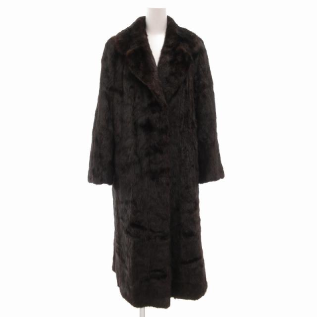 EMBA 大きめサイズ 毛皮ライナー ミンク トレンチコート ファー ベルト