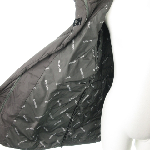 中古】バルマン BALMAIN ダウンジャケット ステンカラー ブルー