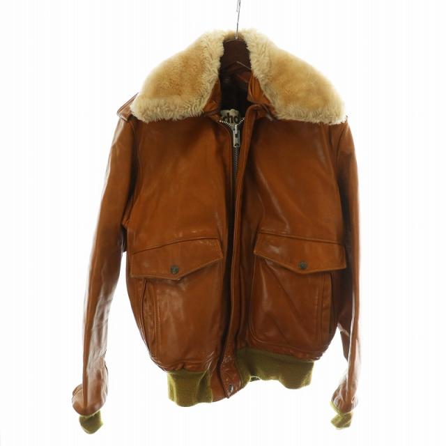 USA製】ショット G-1 フライト レザージャケット ダークブラウン 50