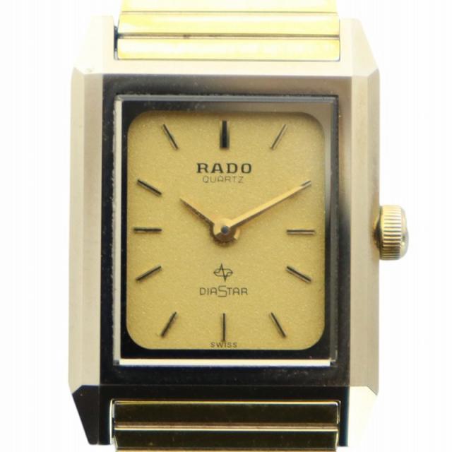 箱/新品電池】RADO Diastarスクエア 腕時計 ゴールド レディース RADO