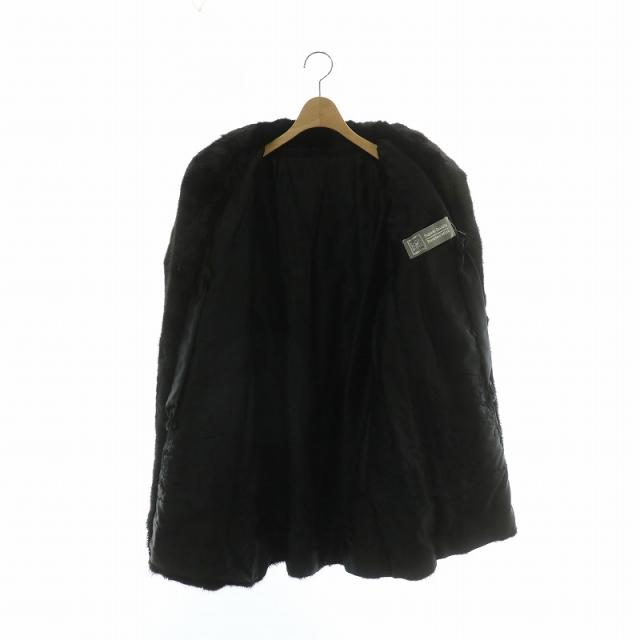 サガミンク 銀サガ ファーコート ミドル丈 逆毛 ショールカラー サイズ