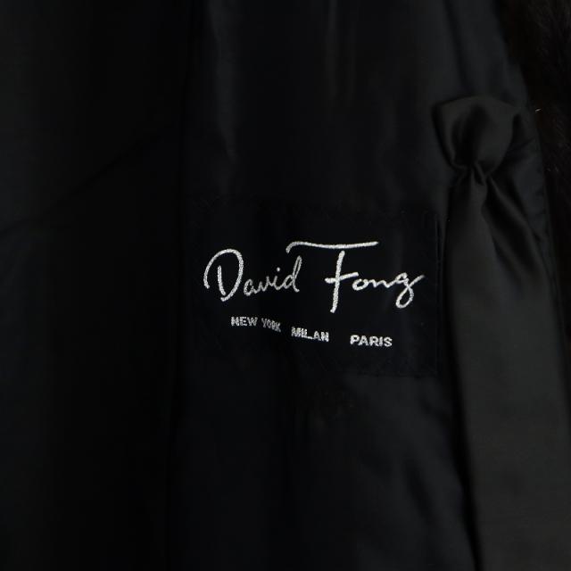 中古】David Fong 毛皮コート ミンクファー ロング 長袖 総裏地 11 L
