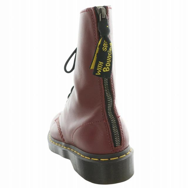 【中古】ドクターマーチン × ワイズ SOFTY T 10ホール ブーツ ショートブーツ レザー  箱付き UK4 23cm 赤 15473601 中古】ドクターマーチン × ワイズ SOFTY T 10ホール ブーツ ショート