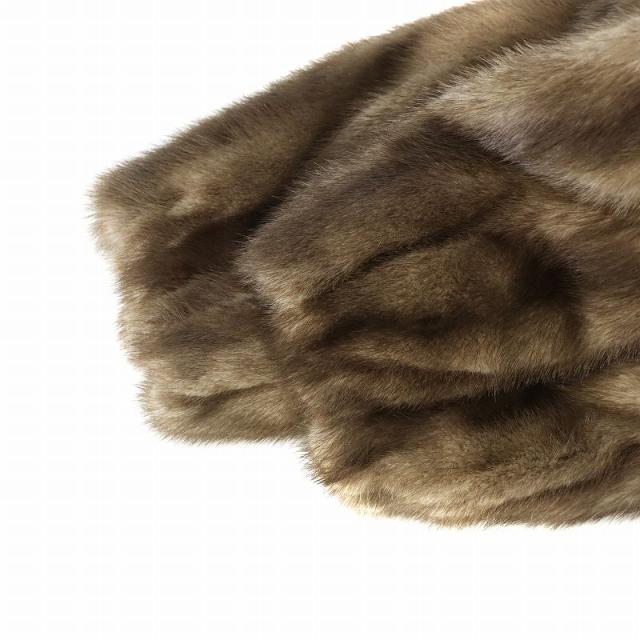 ノーブランド 染めミンク ミンクファー 毛皮 コート ショート