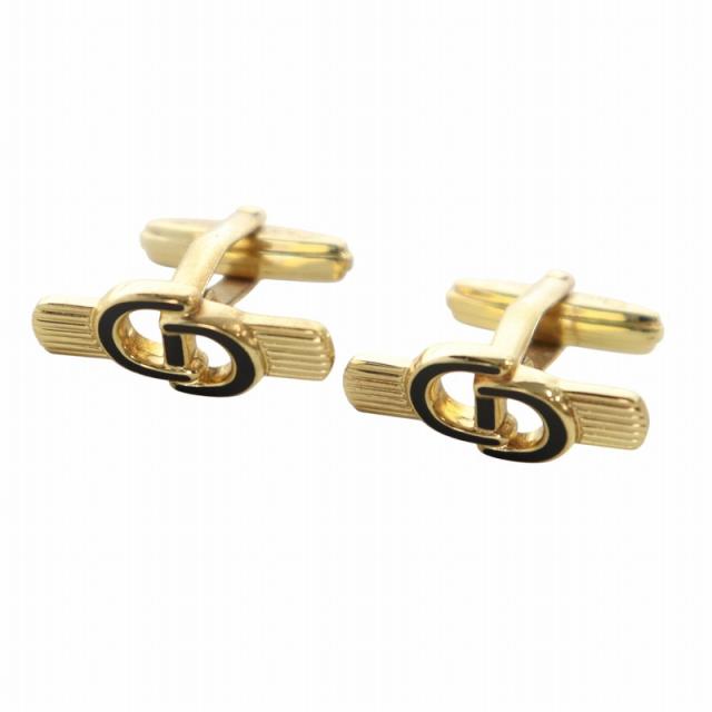 【中古】クリスチャンディオール Christian Dior カフスボタン アクセサリー ロゴ ゴールド色 ■GY18 /MQ