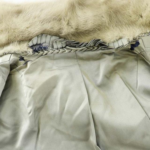 中古】ノーブランド ファーコート 毛皮コート サファイアミンク ハーフ