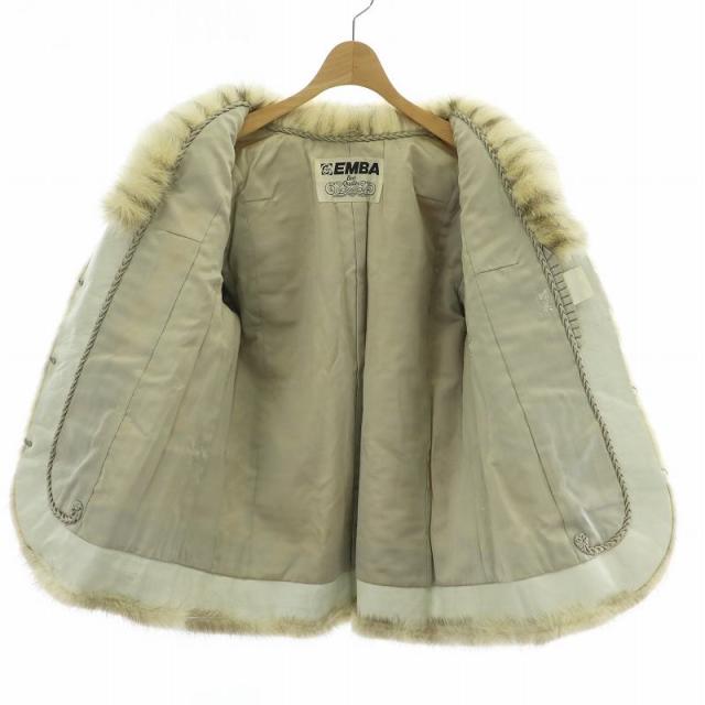 エンバ/EMBA*シルバーフォックスファー FOX*ショートジャケット*11 エンバ/EMBA*シルバーフォックスファー FOX*ショートジャケット*11