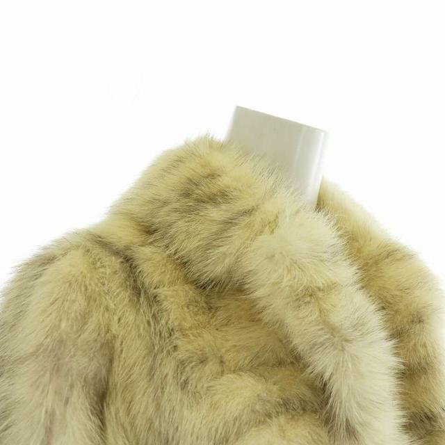 ■エンバ/EMBA フォックスファーコート/ジャケット■茶LADIESミンク/102 エンバ EMBA 毛皮コート ミドル シェアードミンクファー ストライプ 総