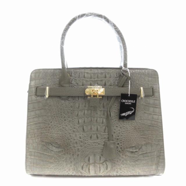 新品未使用】クロコダイルレザー 2way ハンドバッグ ショルダーバッグ