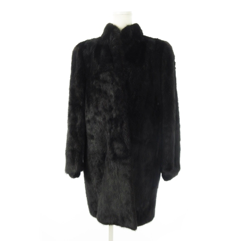 中古】マルヴォワジー malvoisie ファーコート ブラックミンクファー