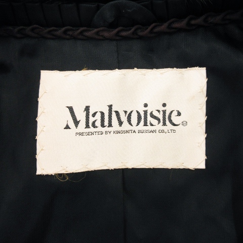 中古】マルヴォワジー malvoisie ファーコート ブラックミンクファー