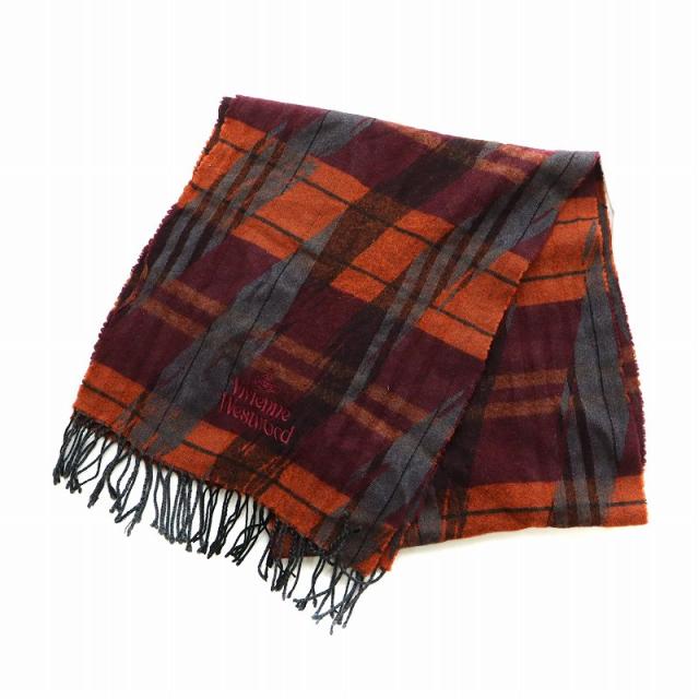 ヴィヴィアンウエストウッド マフラー ストール チェック オーブ 中古