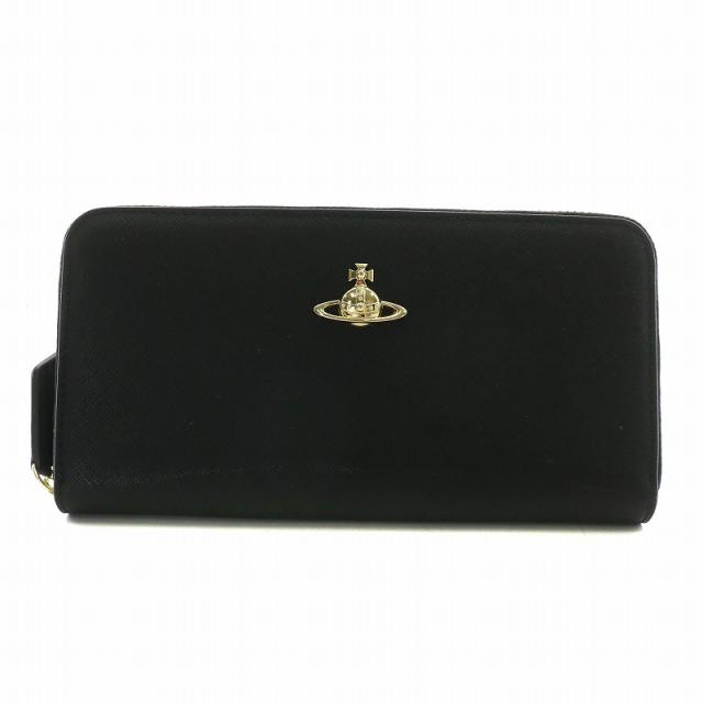 中古】Vivienne Westwood 長財布 レザー ラウンドファスナー 中古】Vivienne Westwood 長財布 レザー ラウンドファスナー