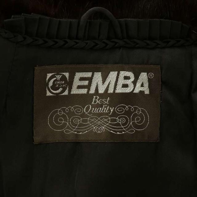 中古】エンバ EMBA ファーコート アウター 毛皮 ミンク ミドル 肩
