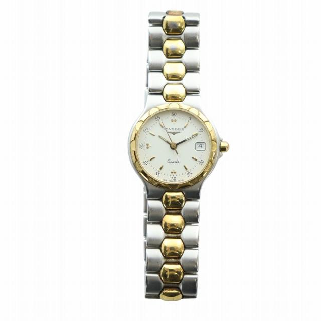 ロンジン　コンクエスト　シルバー　腕時計　コマ付き　ジャンク ロンジン コンクエスト シルバー 腕時計 コマ付き ジャンク 中古