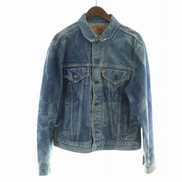 【中古】リーバイス Levi's 70506-0216 デニムジャケット ジージャン Gジャン スモールe 42 青 ブルー メンズ