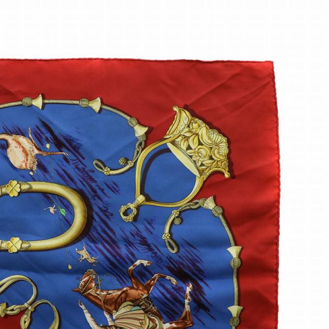 中古】エルメス HERMES カレ90 パンパ PAMPA 大草原 スカーフ 絹  