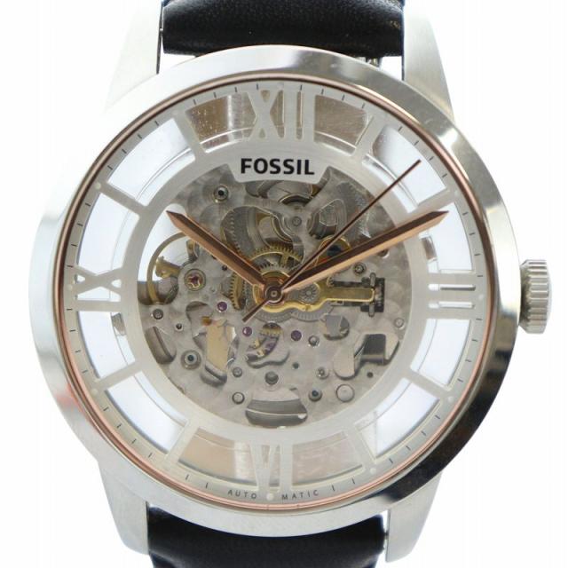 Fossil フォッシル FLYNN BQ2384 腕時計 スケルトン ガンメタ