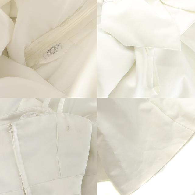 中古】more more ウェディングドレス エンパイアライン リボン オフ