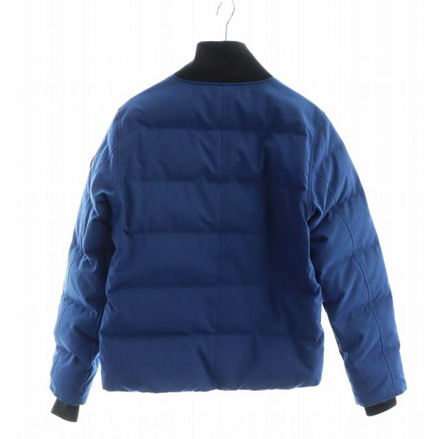 【中古】カナダグース   ウールフォード ダウンジャケット ブルゾン 長袖 ジップアップ ロゴ M 青 中古】カナダグース CANADA GOOSE ウールフォード ダウンジャケット