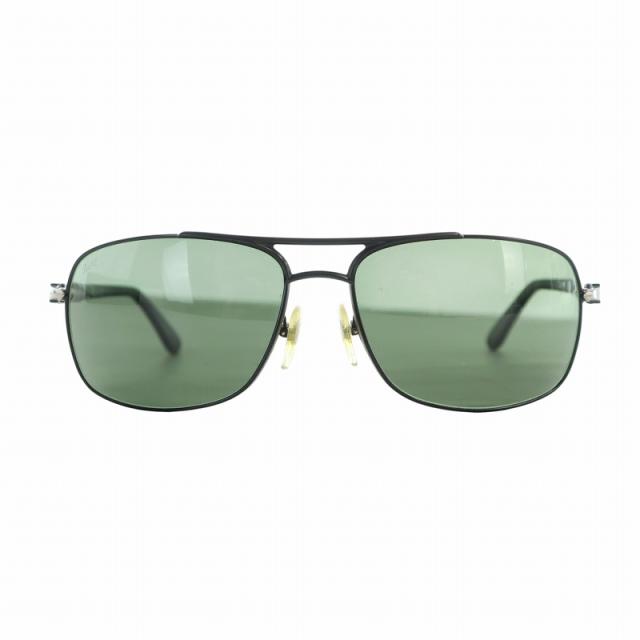 【中古】ペルソール Persol サングラス 眼鏡 めがね ティアドロップ カラーレンズ 62□16-130 黒 ブラック 2407