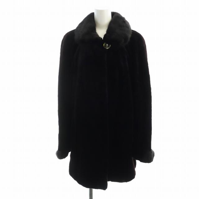 サガミンク 銀サガ 毛皮コート ミンクファー ミドル 長袖 総裏地 SAGA