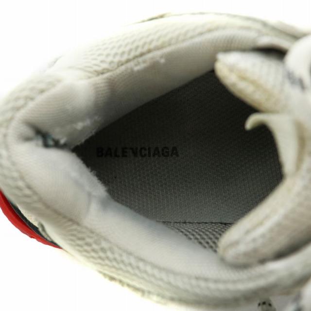 【中古】バレンシアガ BALENCIAGA トリプルS TRIPLE S ダッドスニーカー ローカット ロゴ US7 24.5cm グレー 524037