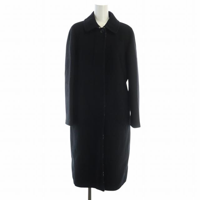 BURBERRY 黒 ロングコート ロング ギャバジン カーコート (ブラック