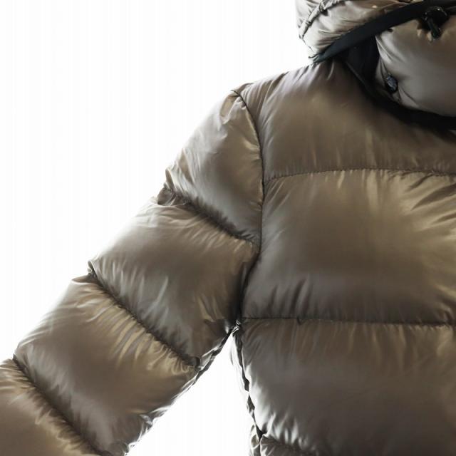 【中古】モンクレール MONCLER BERRE GIUBBOTTO ダウンジャケット 長袖 ジップアップ フード ナイロン 2 L 茶 中古】モンクレール MONCLER BERRE GIUBBOTTO ダウンジャケット 長袖