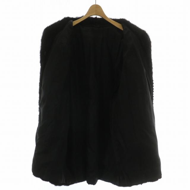 中古】ノーブランド ファーコート アウター 毛皮 ミンク ミドル 肩