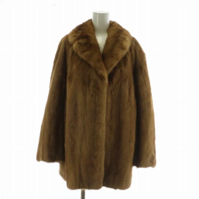 wnc □ EMBA エンバ ミンク ファー 長袖 コート ブラウン系