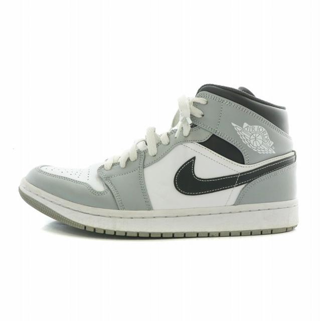 中古】NIKE Air Jordan 1 Mid Grey White Anthracite スニーカー 中古】NIKE Air Jordan 1 Mid Grey White Anthracite スニーカー