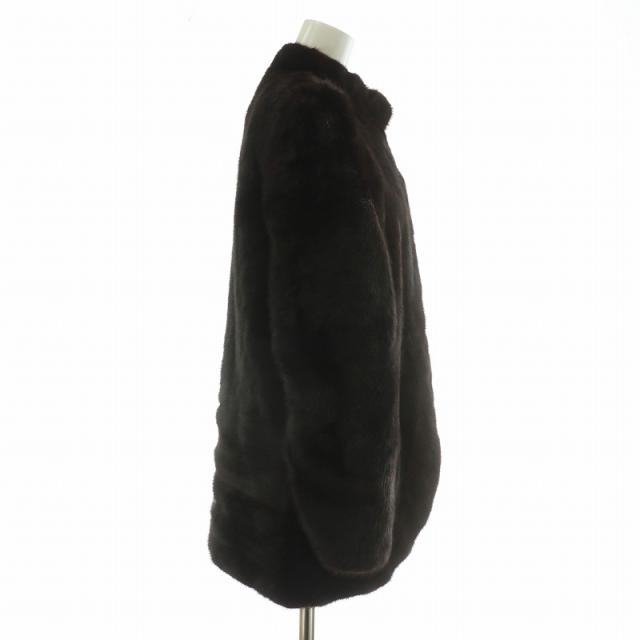 ミンクBLACK GLAMA 毛皮コート ブラック 人気 11号 BLACK GLAMA ファー