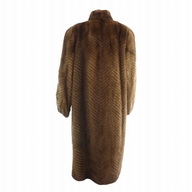 中古】オズファー OSFUR 毛皮コート ミンクファー ロング 長袖 総裏地
